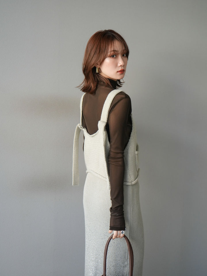 [予約]ニットビスチェ/lightgray