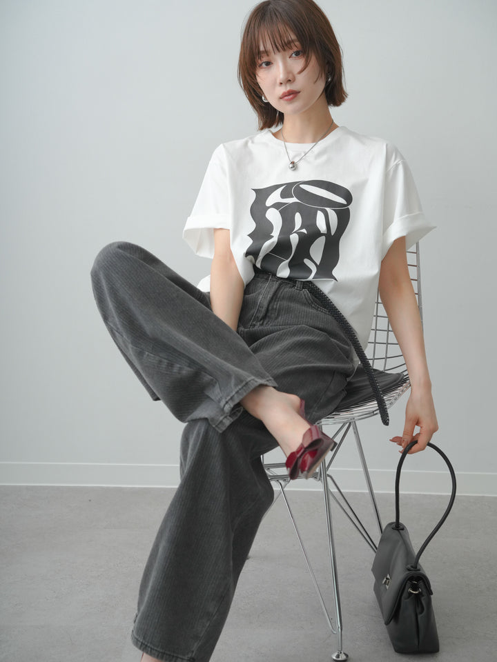 [SET]クールタッチアートロゴオーバーTEE+選べるアクセセット(2set)