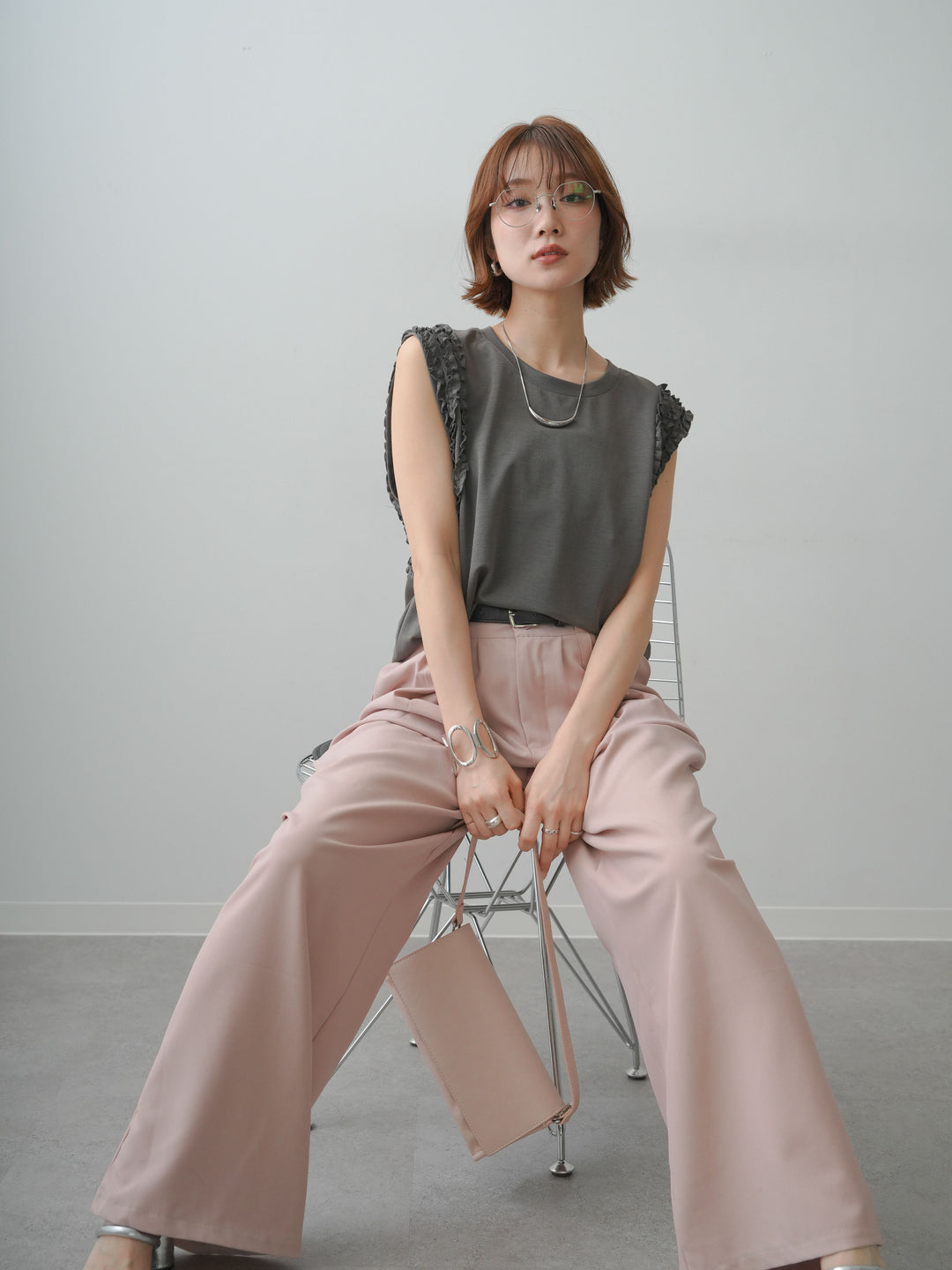[SET]ホイップフリルフレンチTEE+ホイップフリルフレンチTEE(2set)