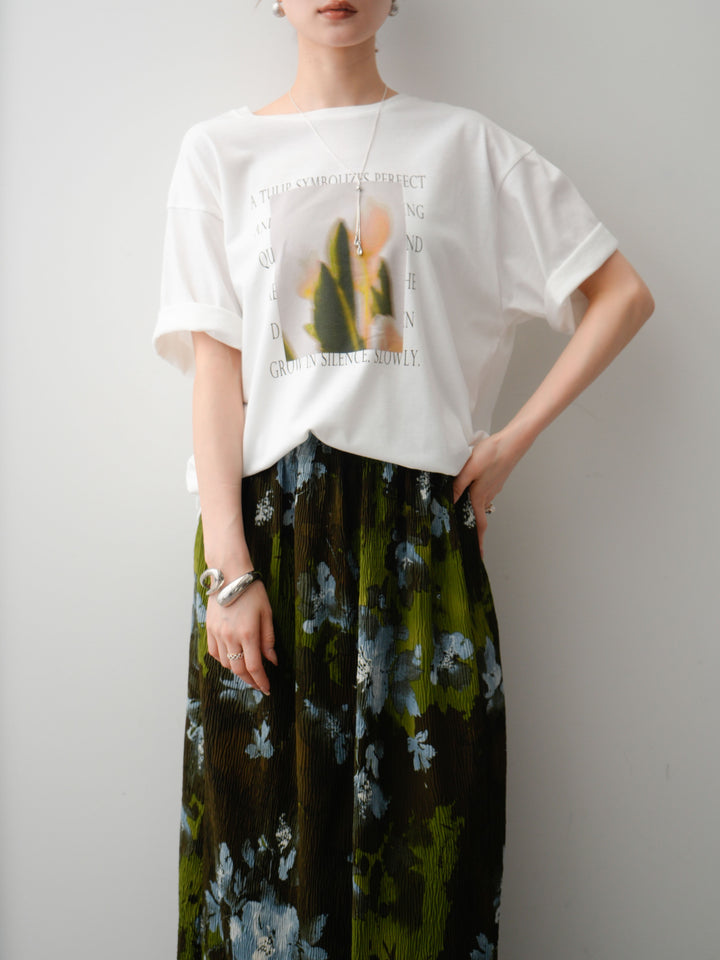[SET]フラワーフォトTEE+フラワーフォトTEE(2set)