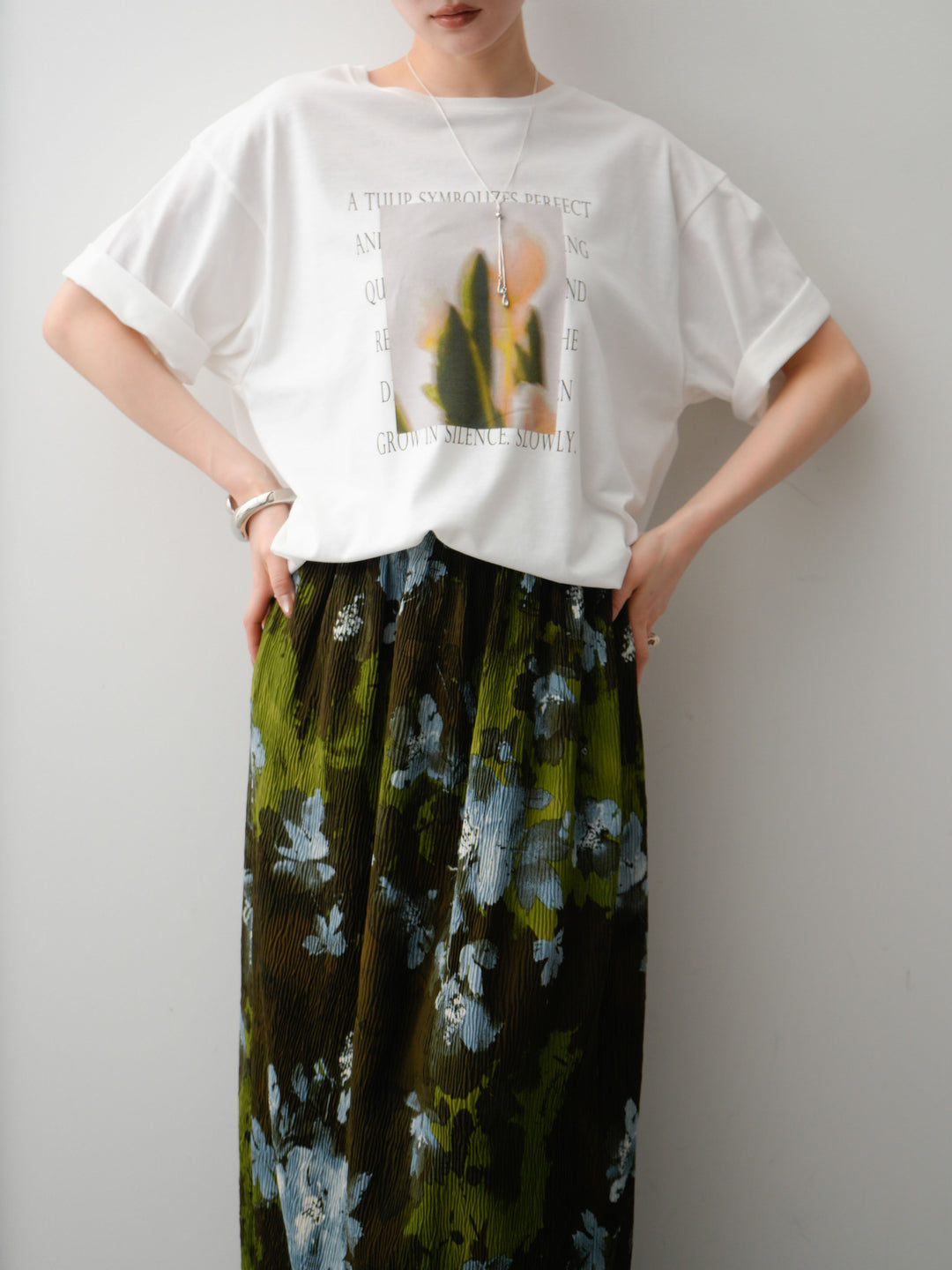 [SET]フラワーフォトTEE+フラワーフォトTEE(2set)