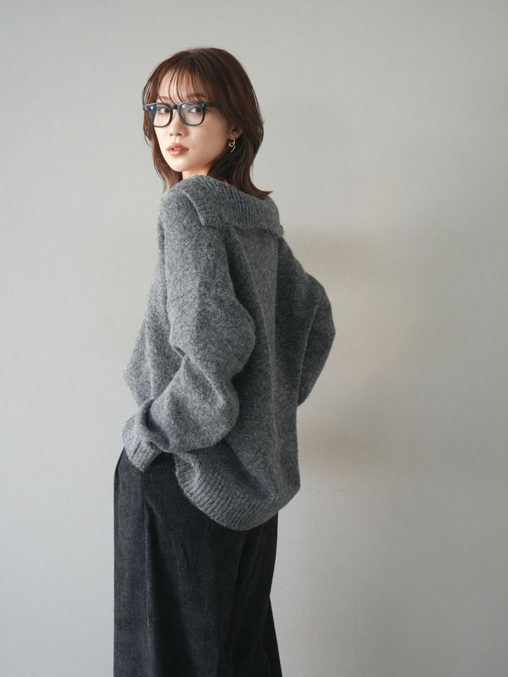 [SET]スキッパーニットプルオーバー+選べるアクセセット(2set)