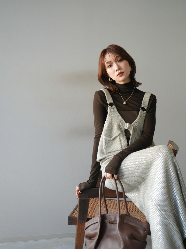 [予約]ニットビスチェ/lightgray