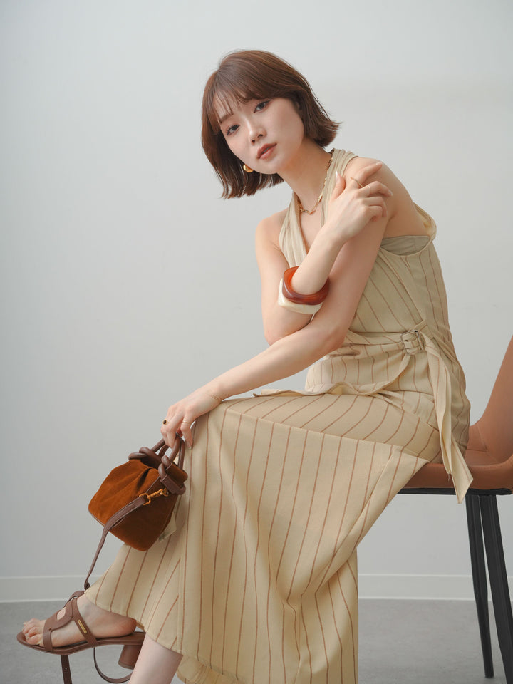 [SET]ストライプカシュクールジレ+ストライプカシュクールジレ(2set)