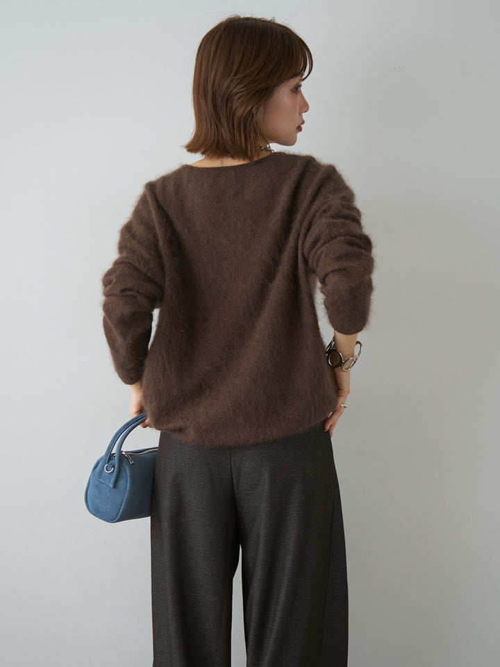 [SET]カシミア混フェザータッチVネックニットトップス+カシミア混フェザータッチVネックニットトップス(2set)
