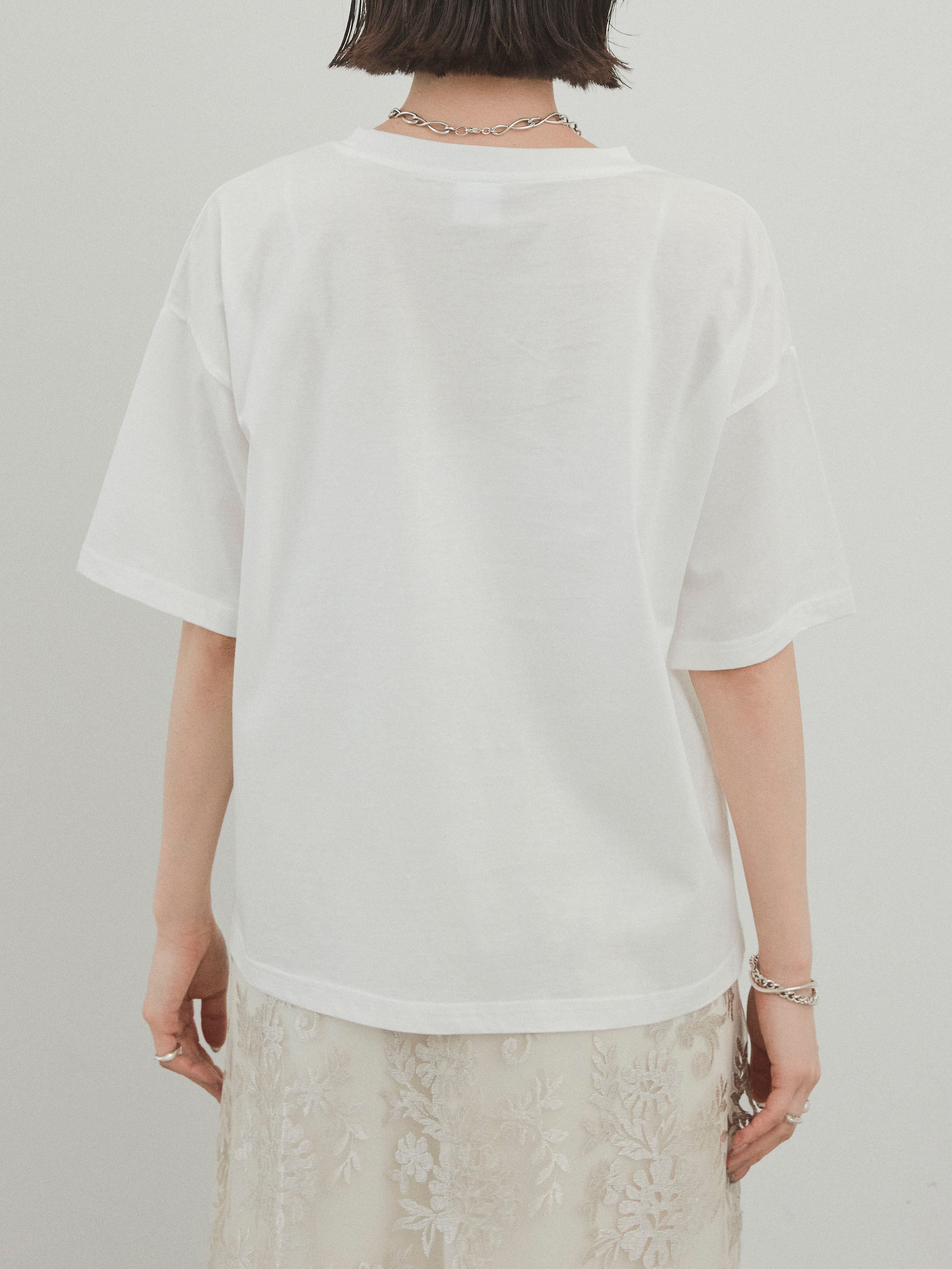 予約]箔プリントドライタッチコットンTEE /オフ – Lumier