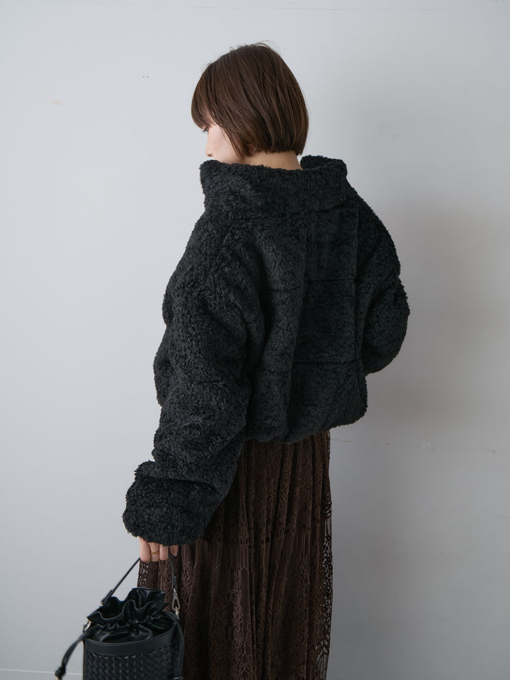 [SET] Bouclé Boa Zip Blouson + Bouclé Boa Zip Blouson (2 件套)