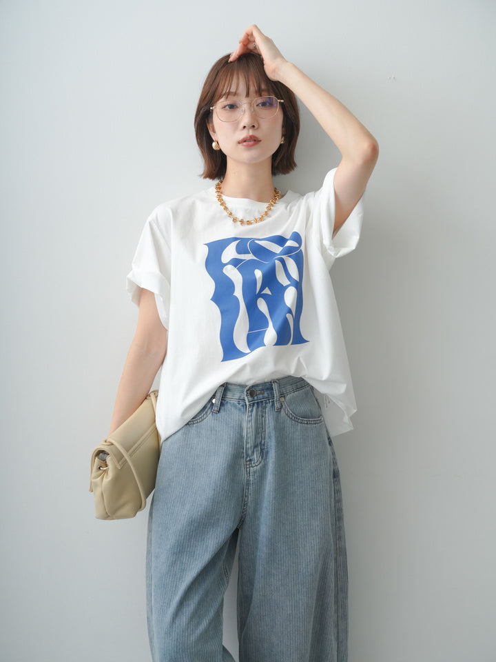 [SET]クールタッチアートロゴオーバーTEE+クールタッチアートロゴオーバーTEE(2set)