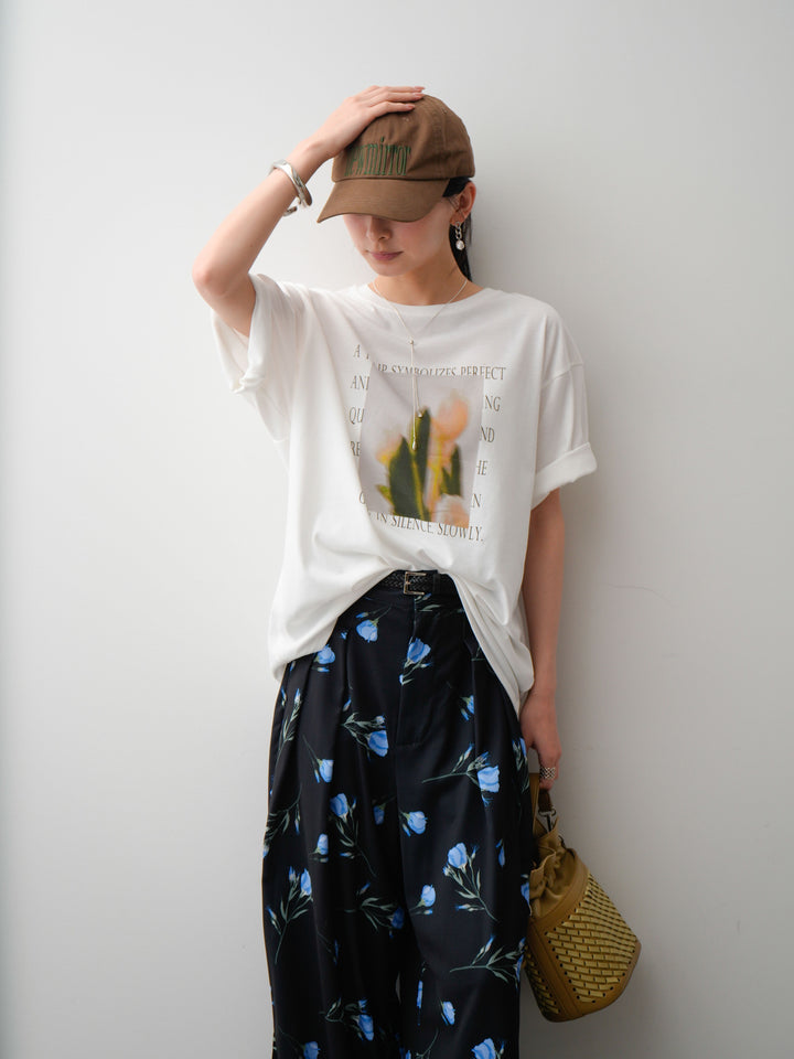 [SET]フラワーフォトTEE+選べるアクセセット(2set)