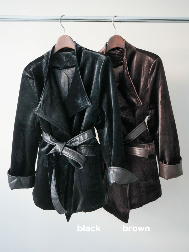 【套裝】絲絨禮服外套 + 絲絨禮服外套（兩件套）