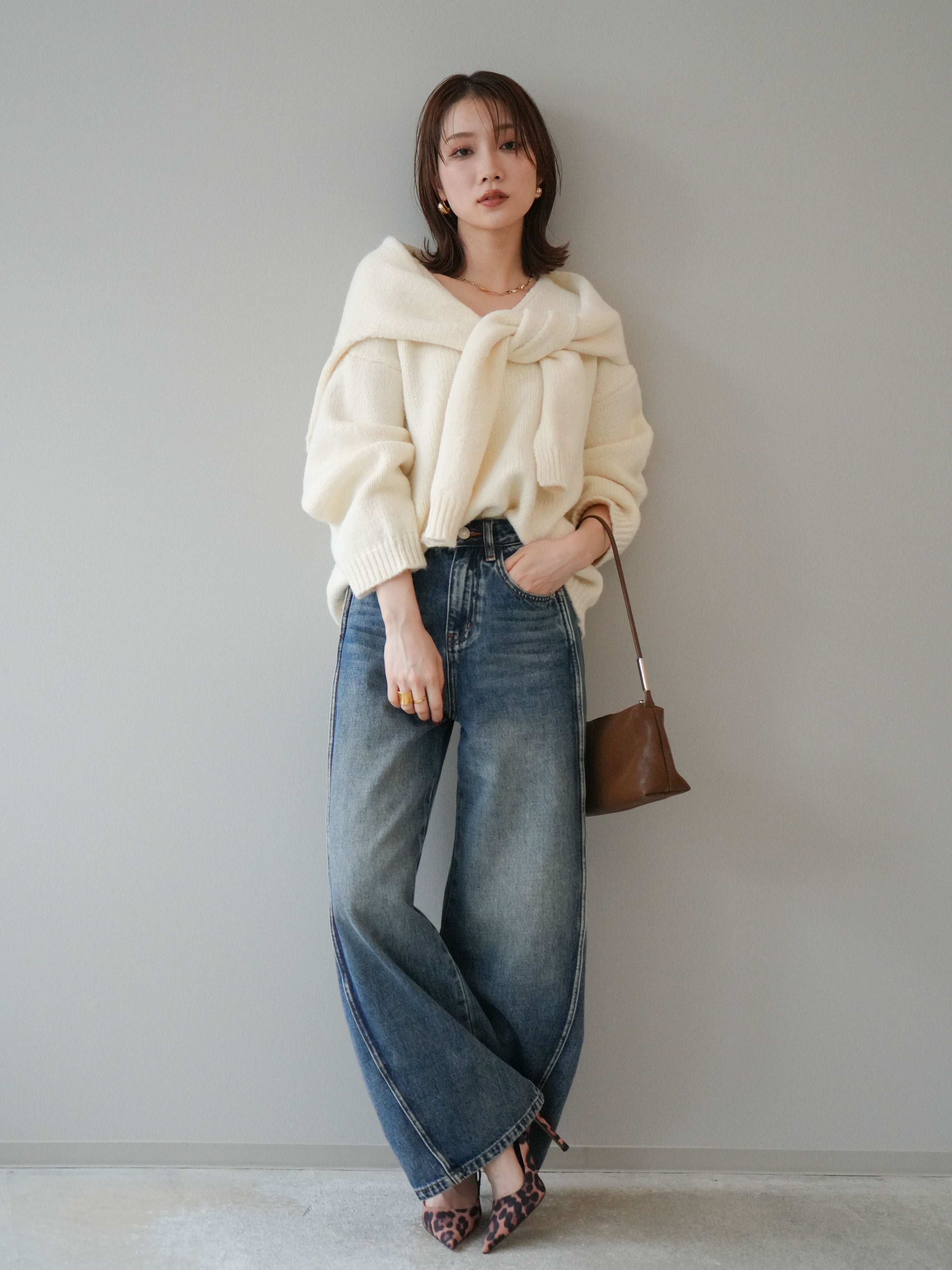 予約]サイド切替カーブデニムパンツ/blue – Lumier