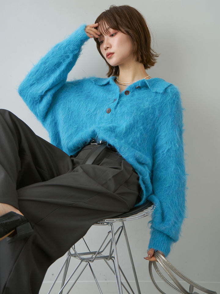 [SET]ヘンリーシャギーニットトップス+ヘンリーシャギーニットトップス(2set)