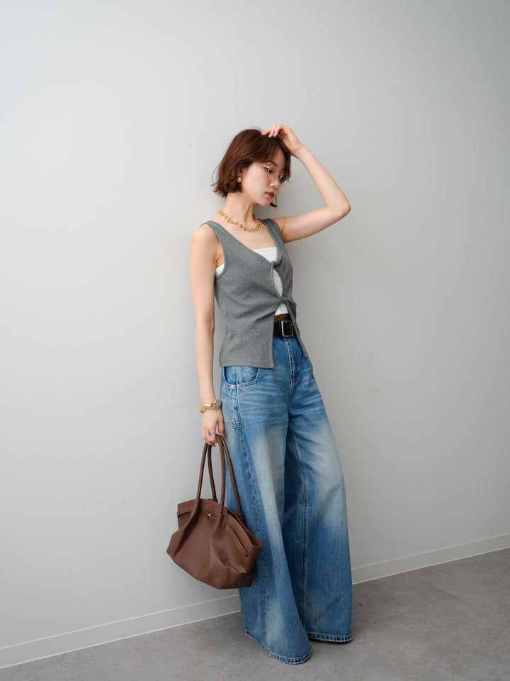 [SET]ツイストタンクトップ+ツイストタンクトップ(2set)