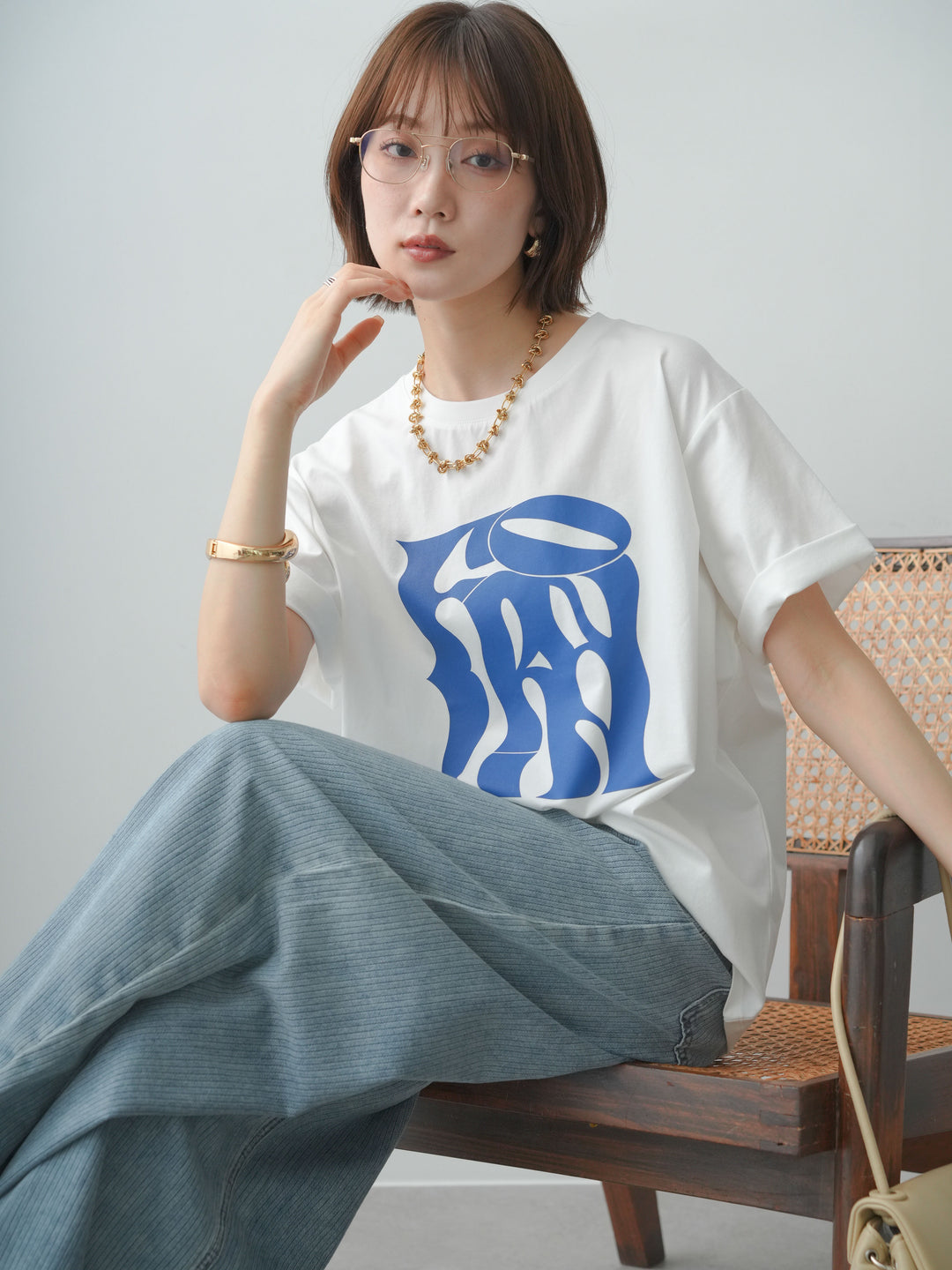[SET]クールタッチアートロゴオーバーTEE+選べるアクセセット(2set)