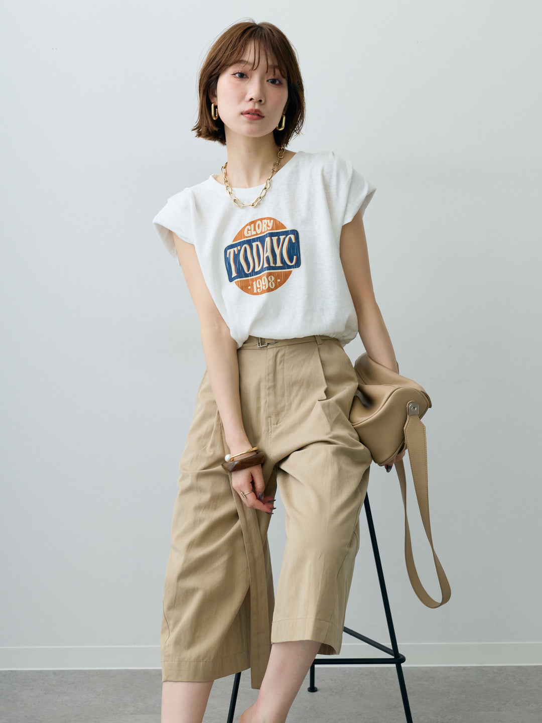 [SET]ヴィンテージロゴドロストTEE+選べるアクセセット(2set)