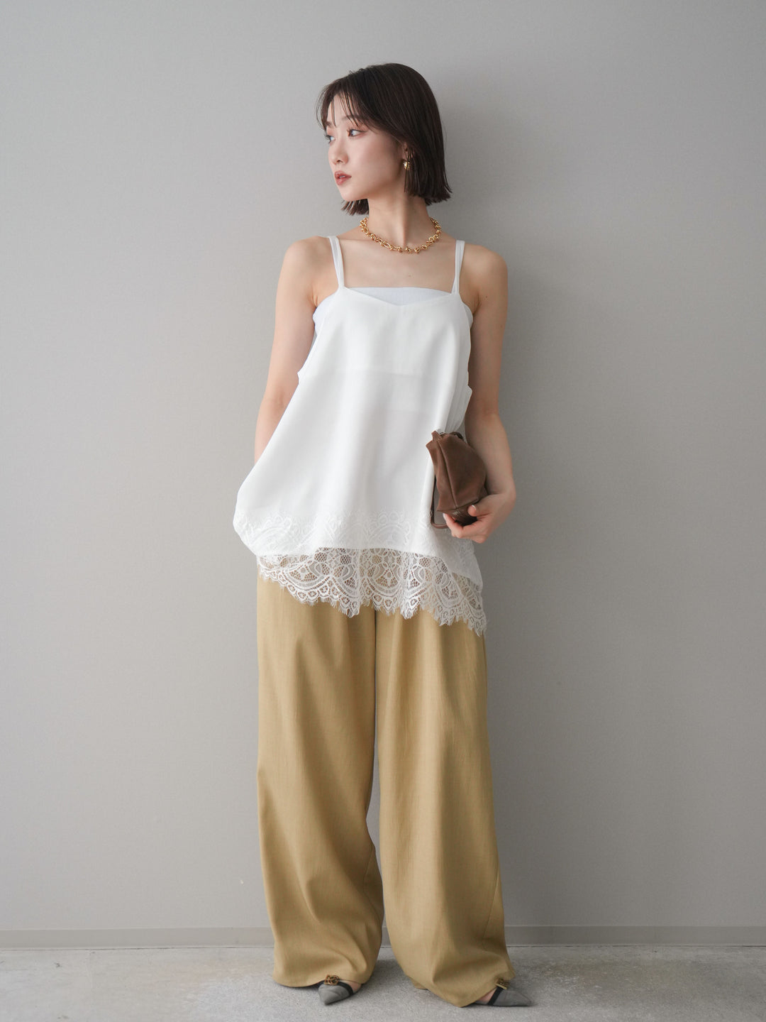 [SET]レーストリムキャミソール+レーストリムキャミソール(2set)