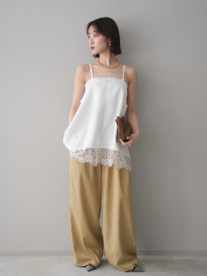 [SET]レーストリムキャミソール+レーストリムキャミソール(2set)