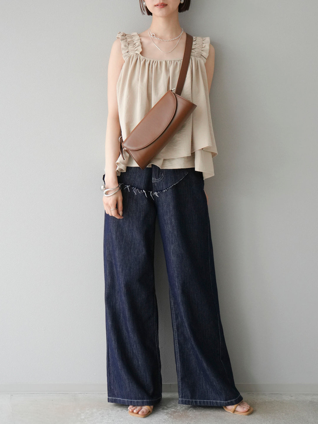 【預購】提臀牛仔褲/深藍色