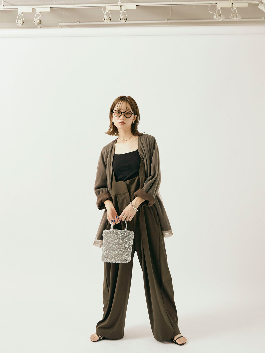 [予約]ICE TOUCH コクーンサロペット/イエローブラウン