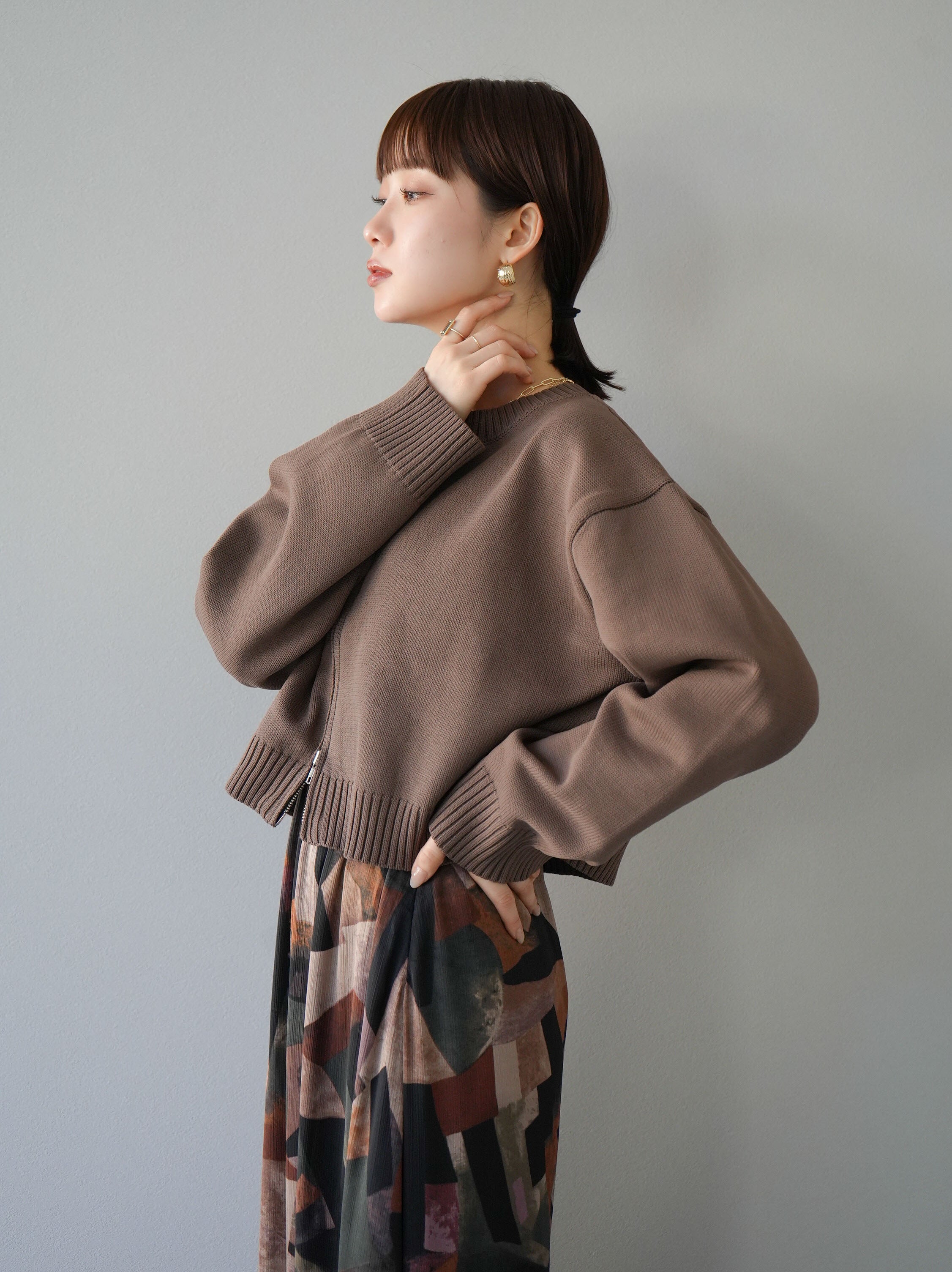 ※ムラコト※ニットカーディガン NULL カーディガン 「NULL」畦編み ニット カーディガン メンズ