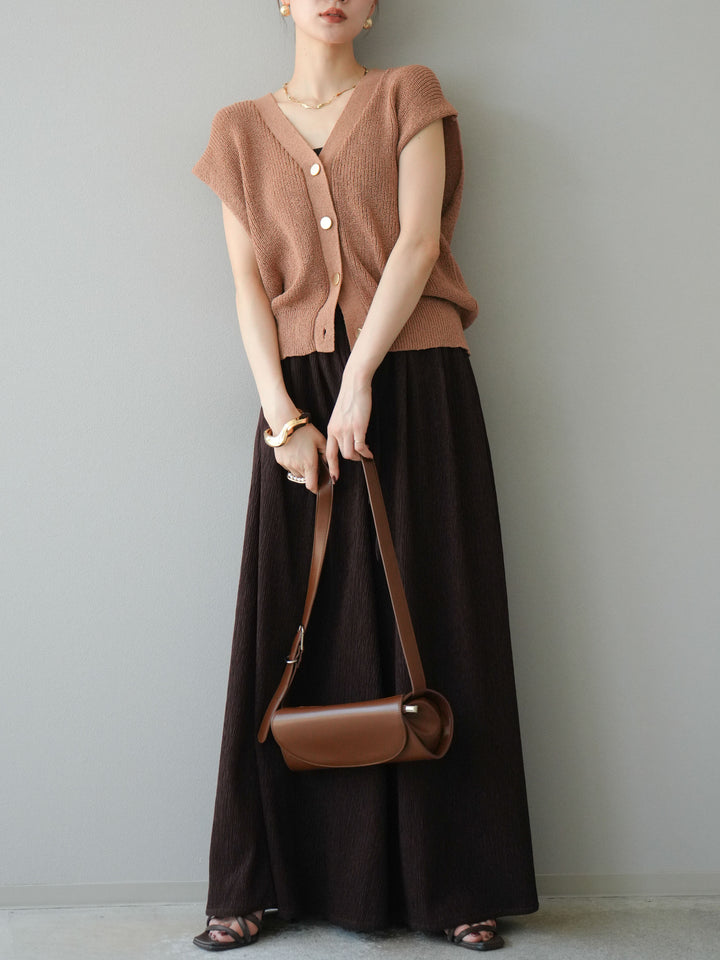 [予約]楊柳バギーパンツ/ブラウン