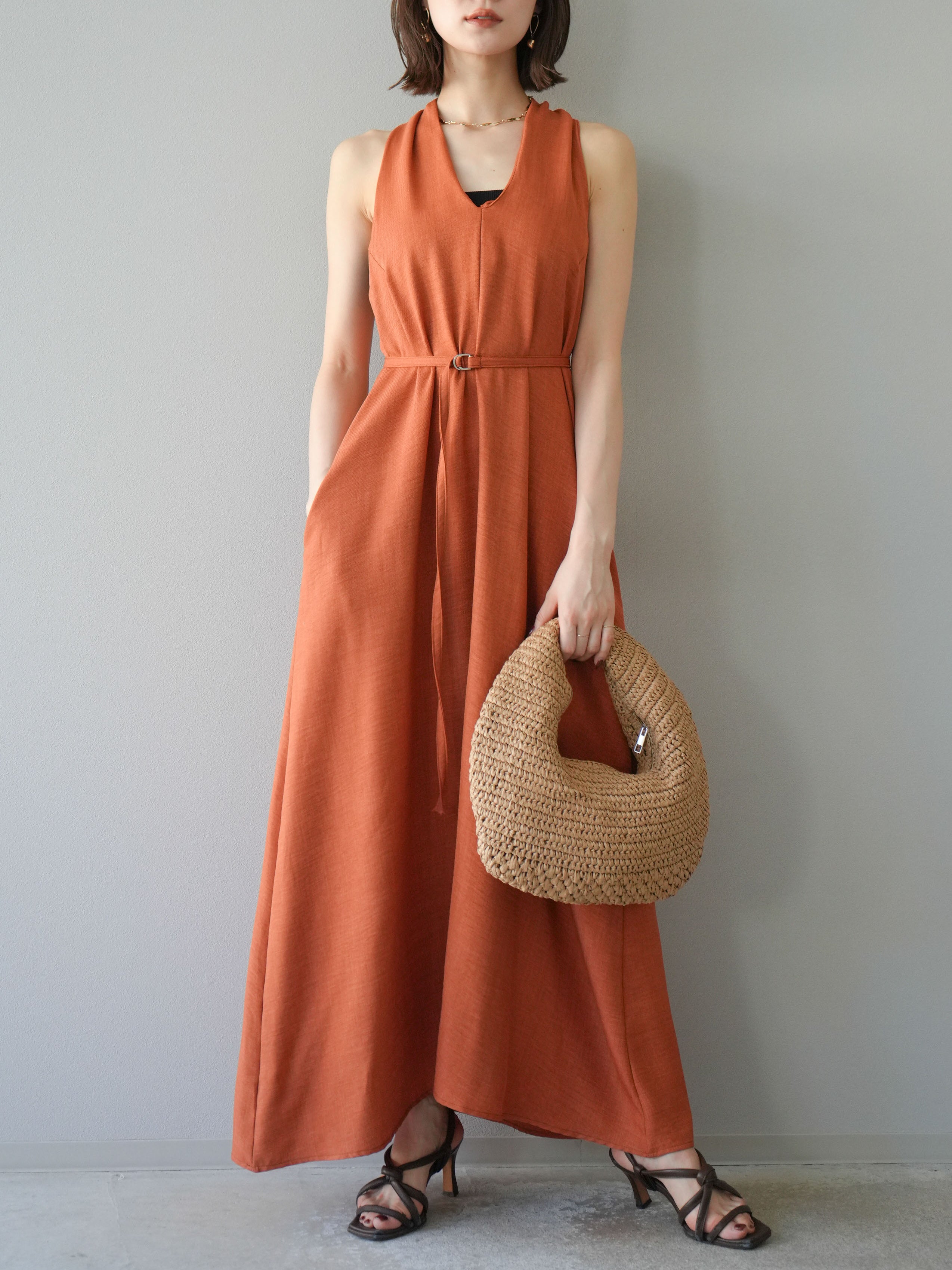 SET]ループデザインムラ染めワンピース+選べるアクセセット(2set) – Lumier