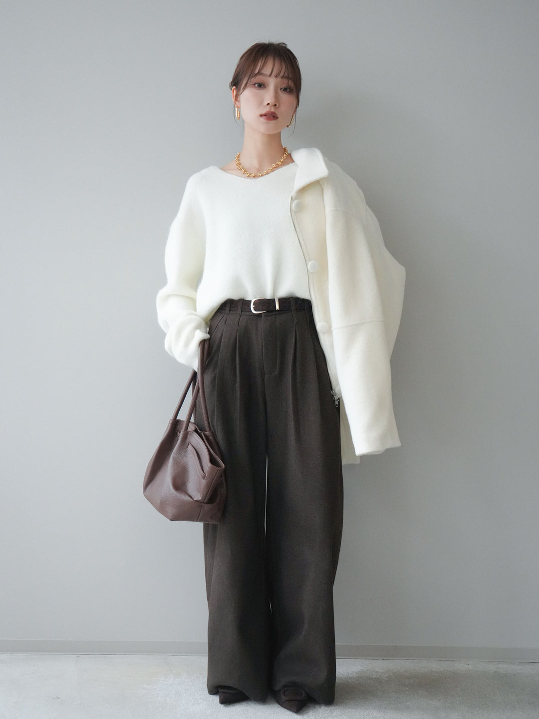 [SET]ウールライクフライトジャケット+選べるアクセセット(2set)