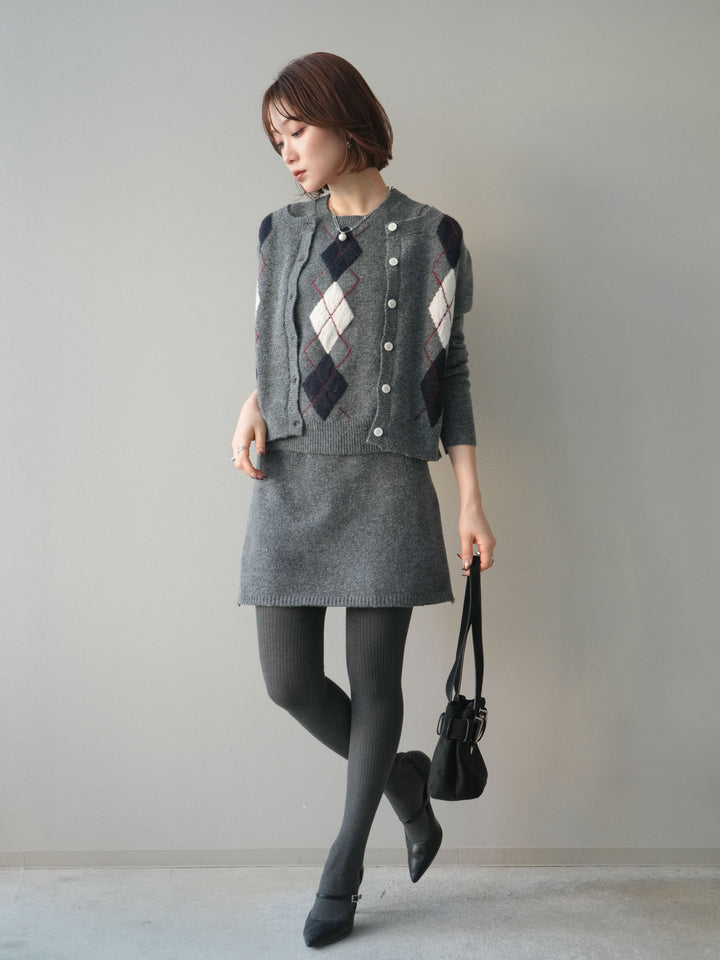 [SET]アーガイル柄3ピースSET UP(2set)