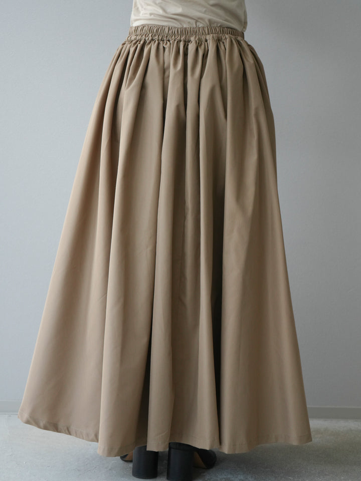 [予約]ブロードボリュームスカート/モカ