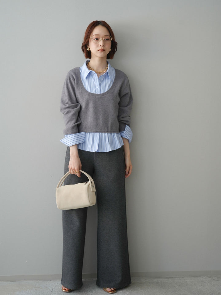 [SET]イージーポンチワイドパンツ+イージーポンチワイドパンツ(2set)