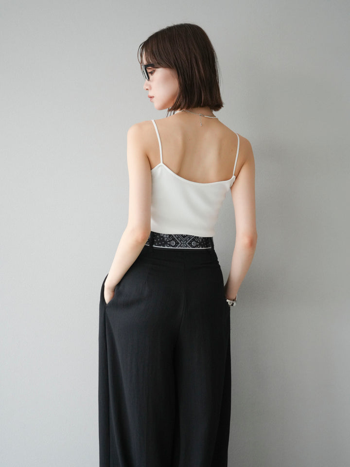 [予約]レーヨンニットキャミソール/オフ