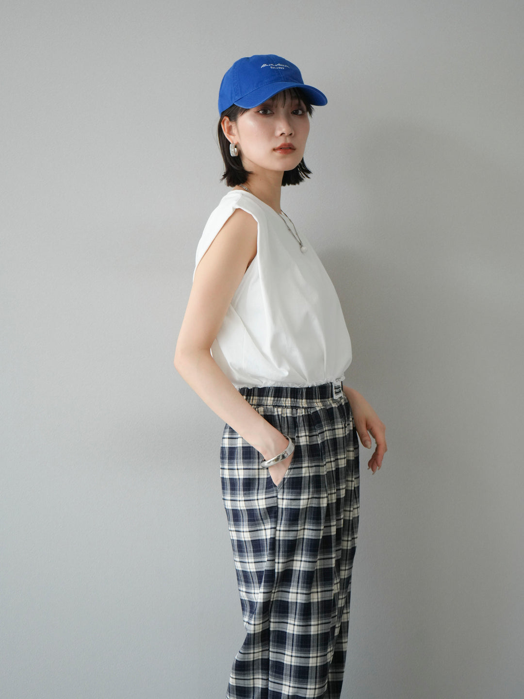 【預購】肩部褶皺法式袖套頭衫/可脫