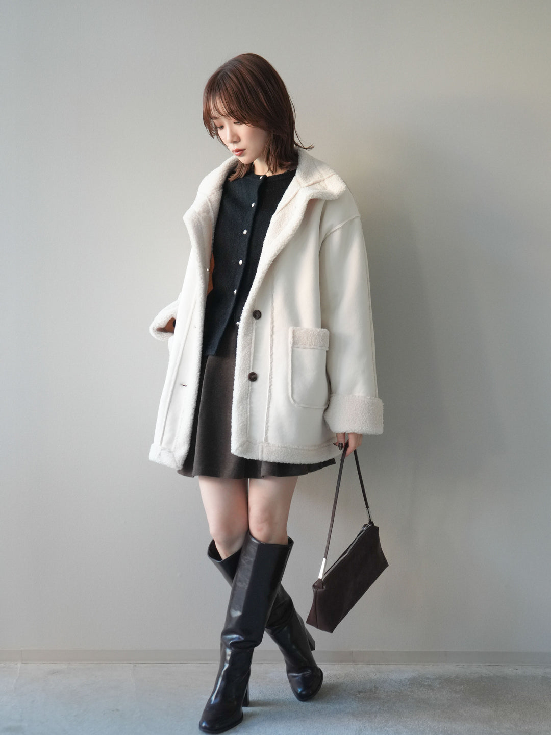 [SET]ベルト付きタックミニスカート+ベルト付きタックミニスカート(2set)