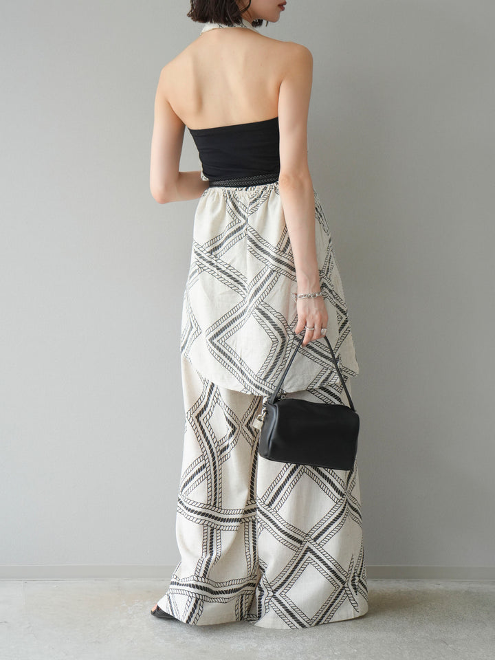 [訂位] 麻繩休閒褲/象牙白