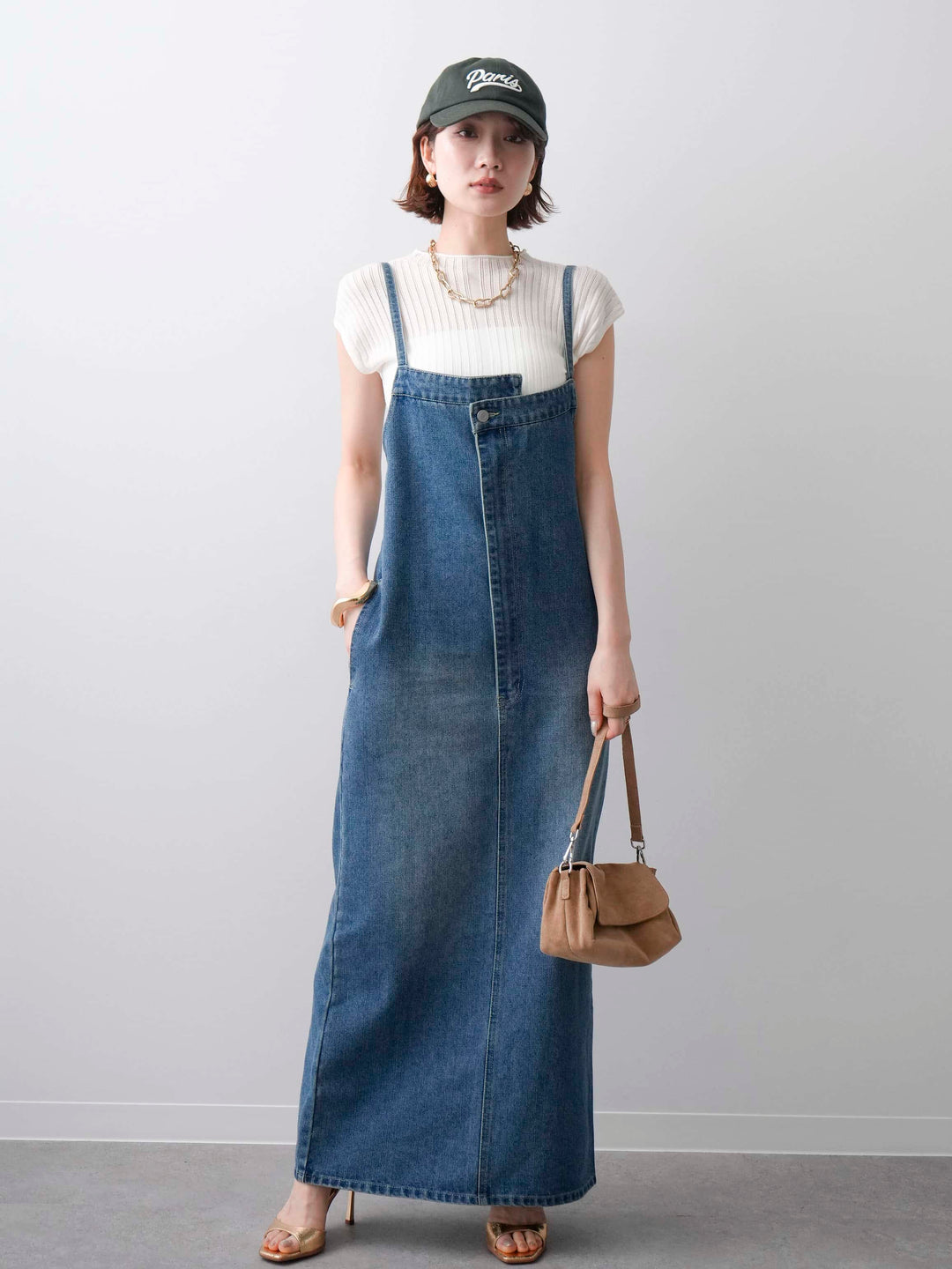 [予約]シアーリブフレンチニットトップス/white