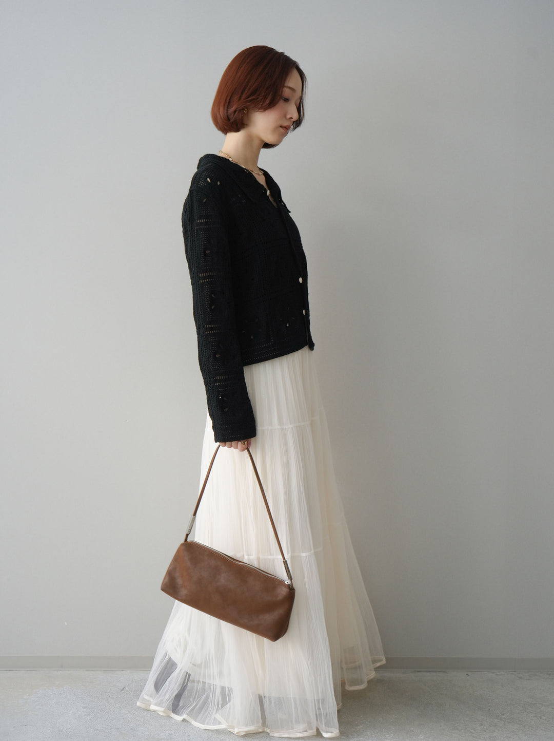 [SET]ラメプリーツレイヤードチュールロングスカート+ラメプリーツレイヤードチュールロングスカート(2set)