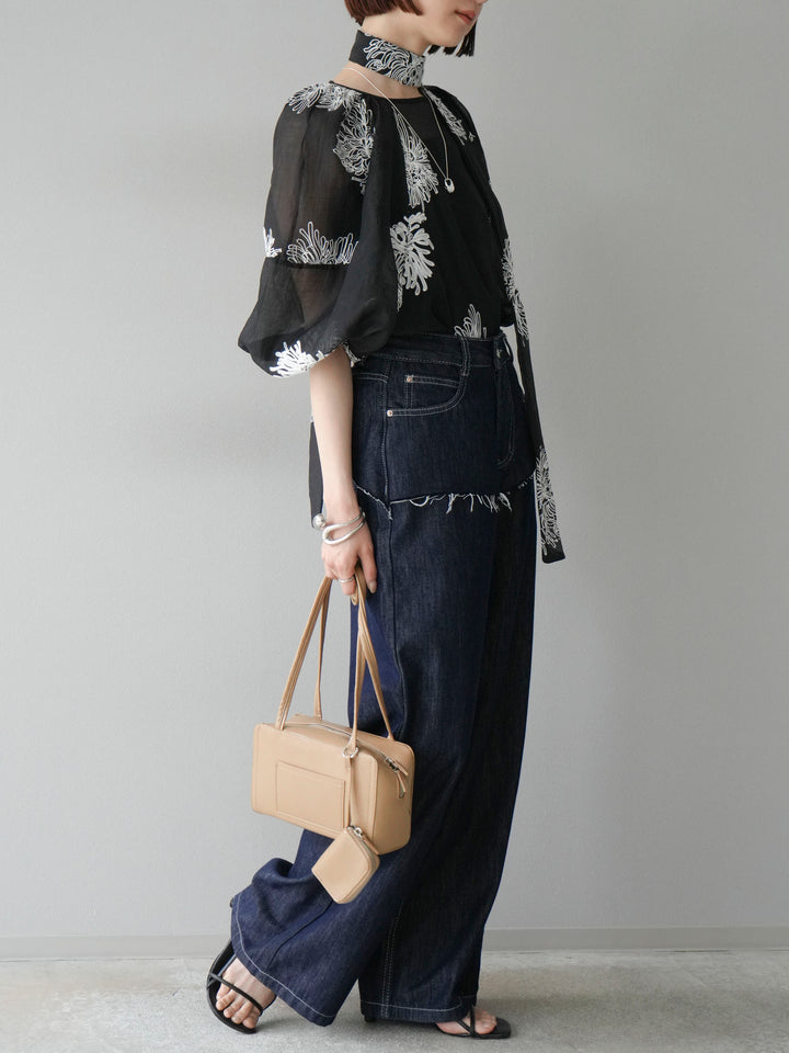 【預購】提臀牛仔褲/深藍色