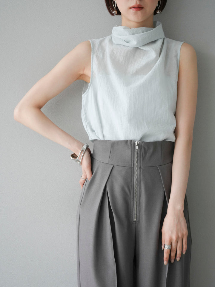 [SET] 後繫帶無袖上衣 + 可選飾品套裝（2 套）