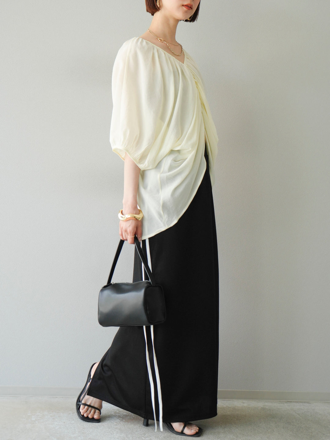 [預購] Sideline 球衣窄裙/黑色