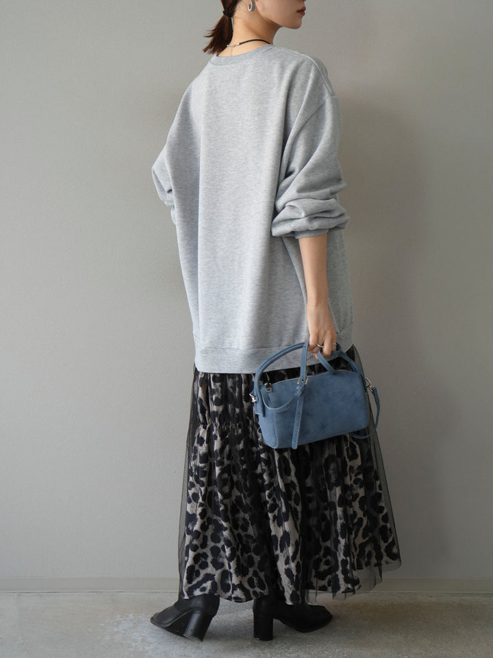 [SET] Sweat Docking 動物印花層疊連身裙 + 可選飾品套裝（2 套）