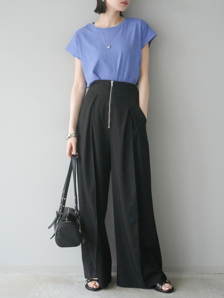 [予約]フレンチスリーブTシャツ/ブルーパープル　