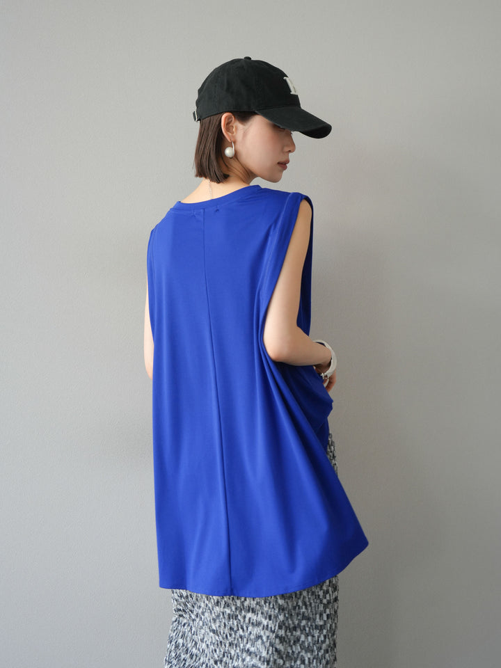 [預訂] Cool Touch Tuck Flare Cut Pullover/藍色