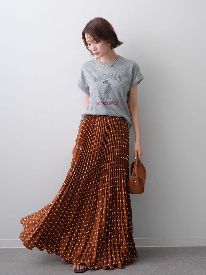 [SET]ドッグエンブロイダリーTEE+選べるアクセセット(2set)