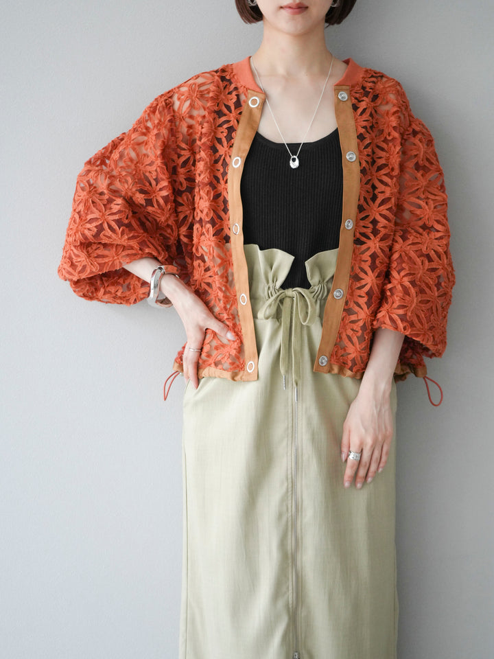 [套裝] 蕾絲透明上衣 + 選配配件套裝（2 套）