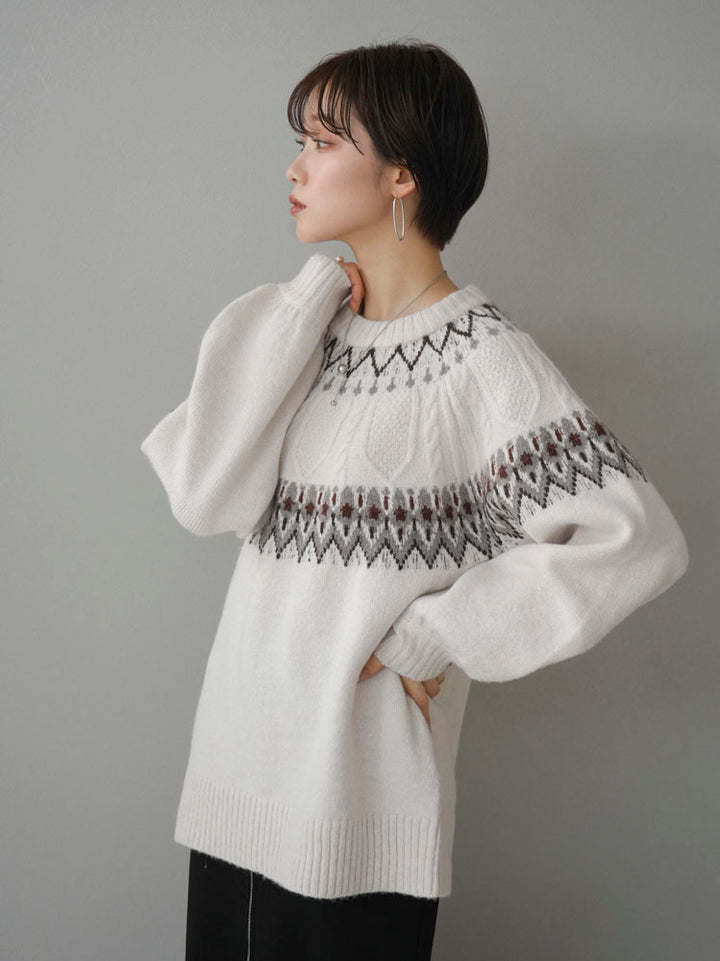 [Pre-order] Folklore Overknit Pullover/Off White