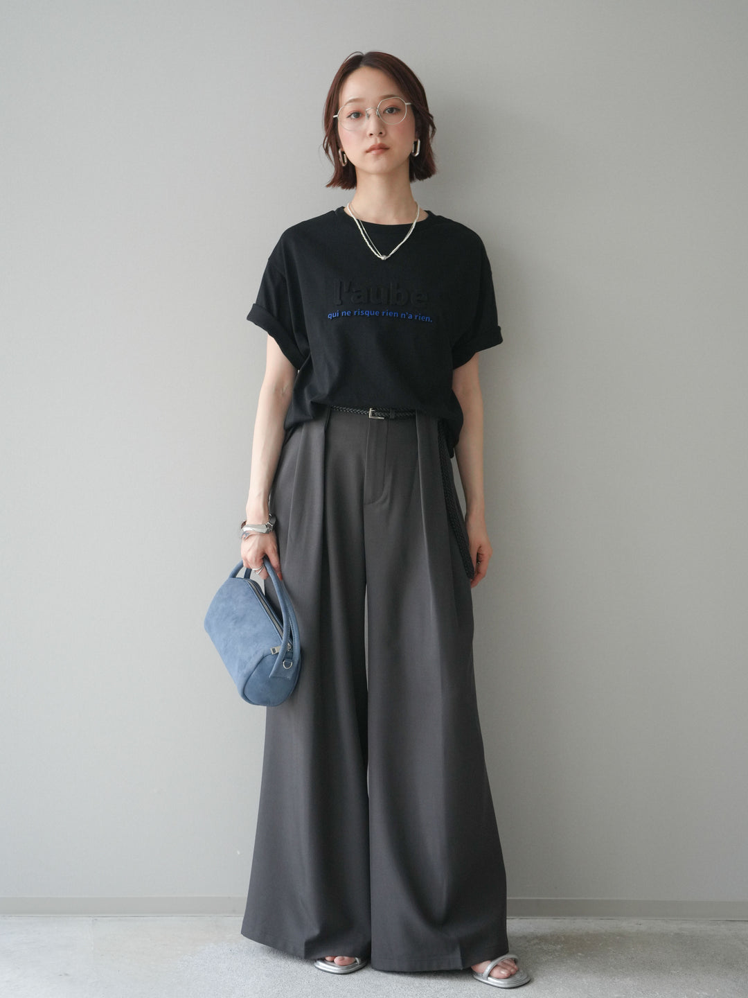 [予約]エンボスロゴTEE/black