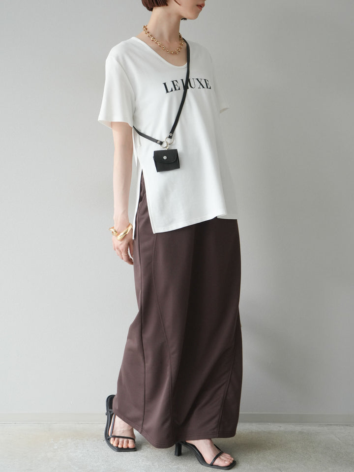 [SET] 毛衣長裙+毛衣長裙（2件套）