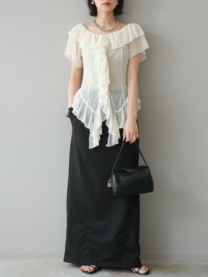 [SET] 毛衣長裙+毛衣長裙（2件套）