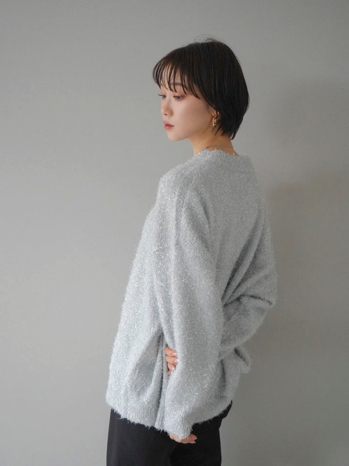 [Pre-order] Glitter knit pullover/silver