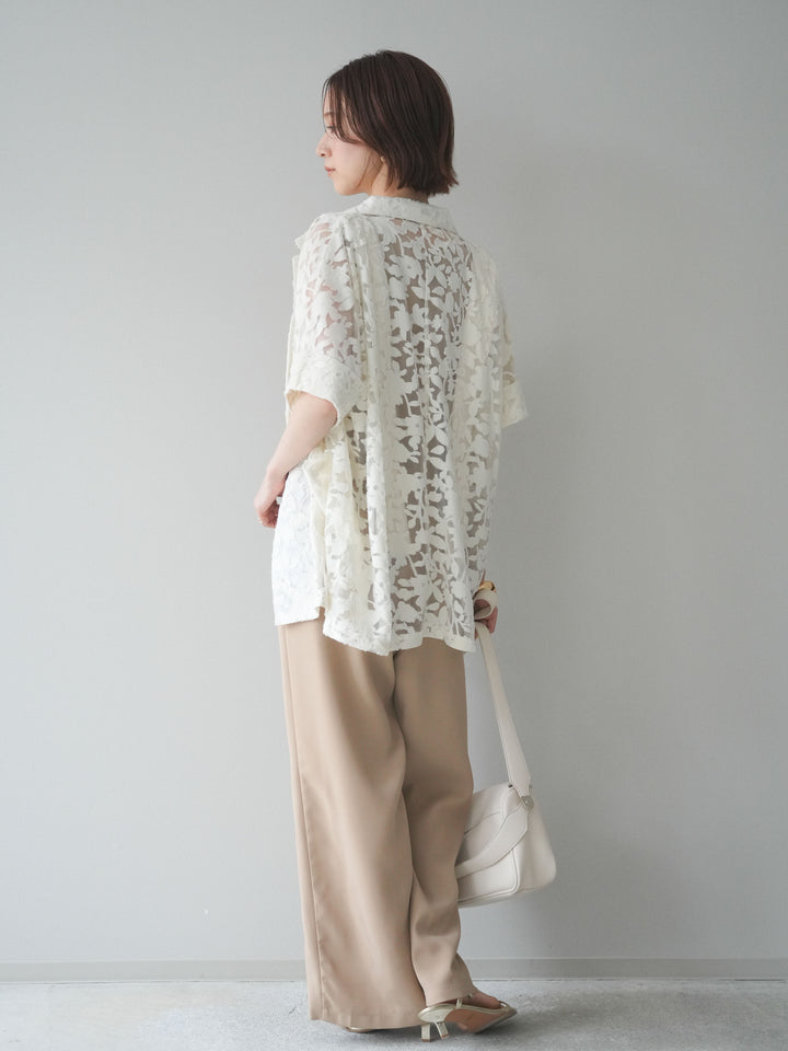 [予約]ショルダーリボンサロペット/beige
